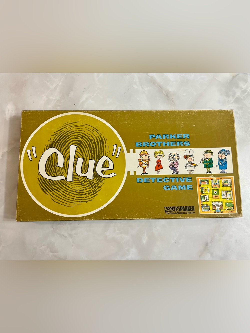 Vintage 1963 Clue Detective Board Game by Parker Brothers 100% Complete
